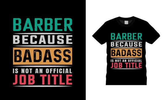 Barber Job Title T-shirt Design Review