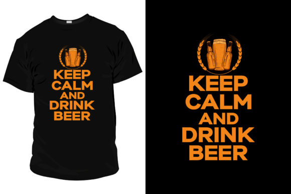 Beer T Shirt Template Design for POD Review