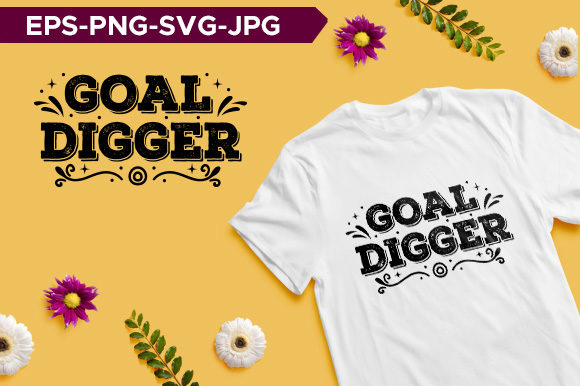 Goal Digger Mom Typography T-shirt Review