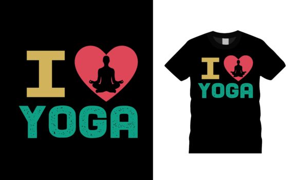 I Love Yoga Tshirt Design Review