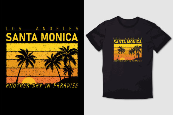 LOS ANGELES SANTA MONICA T SHIRT