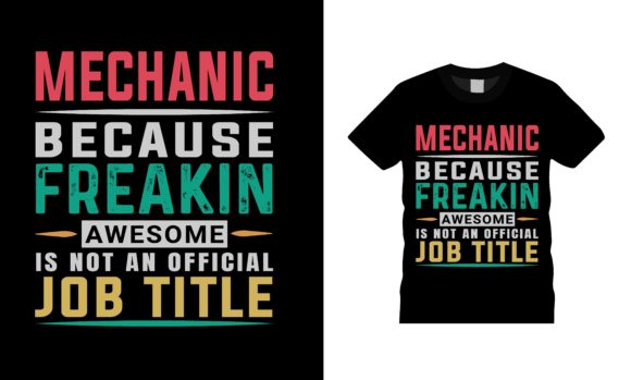 Mechanic Job Title T-shirt Design Review