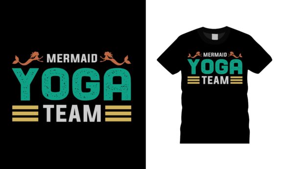 Mermaid Yoga Team T-shirt Design Review