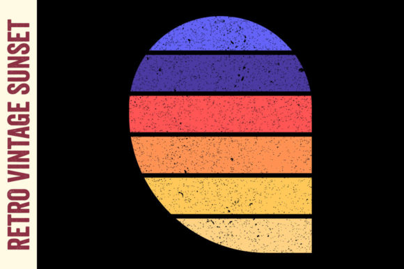 Vintage Sunset Retro Circle Striped Sun Review