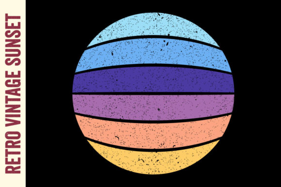 Vintage Sunset Striped Graphics Review